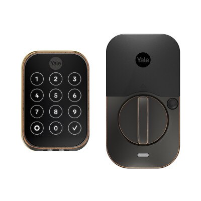 Yale Pro 2 Key Free Touchscreen Keypad Lock with Z-Wave Plus, Oil-Rubbed Bronze